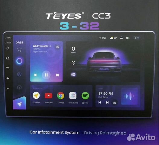 Teyes CC3 3/32 монитор Тиайс сc3