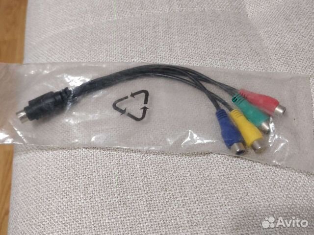 Переходник кабель S-video на 4 RCA