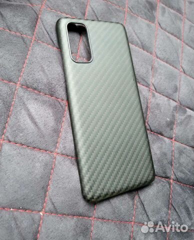 Чехол карбоновый на samsung galaxy s20