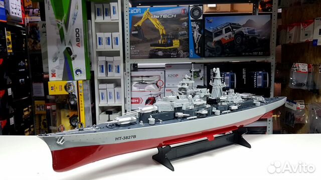 Радиоуправляемый корабль Heng Tai линкор Бисмарк