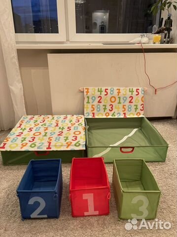 Ящики для хранения белья и игрушек. Икеа