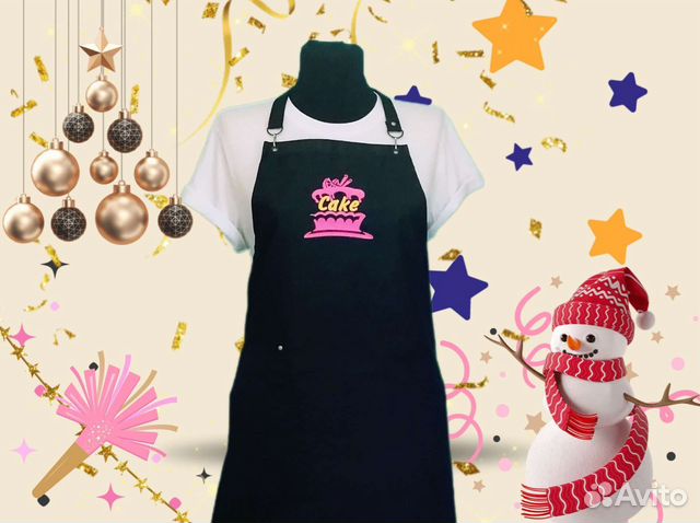 Фартук с логотипом для кондитеров