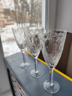 Бокалы фужеры рюмки стаканы хрусталь СССР