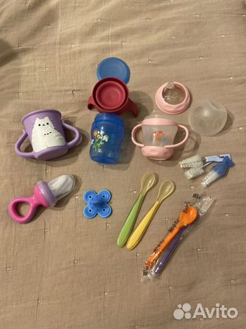 Поильник непроливайка, ниблер, ложки для прикорма