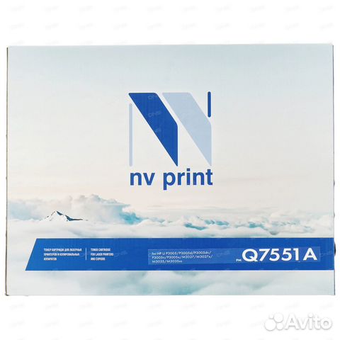 Картридж лазерный NV Print Q7551A черный, с чипом