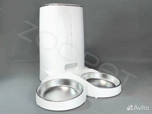 Автоматическая кормушка Rojeco 2 миски.WiFi