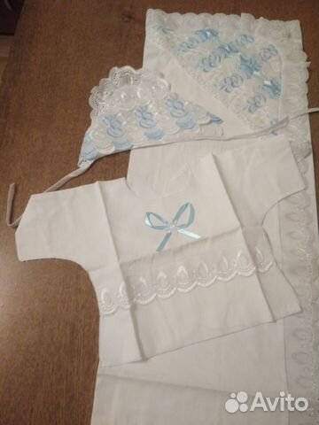 Комплект на выписку или крещение мальчика