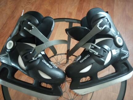 Коньки хоккейные oxelo со шлемом bauer