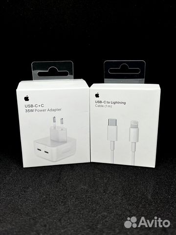 Зарядка на iPhone 35W USB-C+USB-C