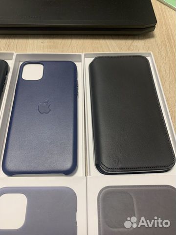 Чехол iPhone 11 pro max Leather Case оригинал