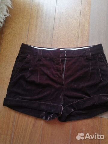 Шорты из бархата