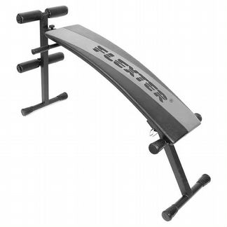 Скамья для пресса Омега с изгибом с ножкой