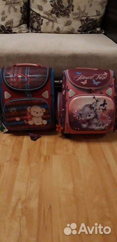 Рюкзаки школьные для девочек 2 шт