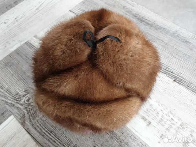 Шапка женская норковая, в идеальном состоянии