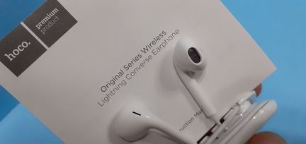 Наушники lighting для iPhone проводные Hoco