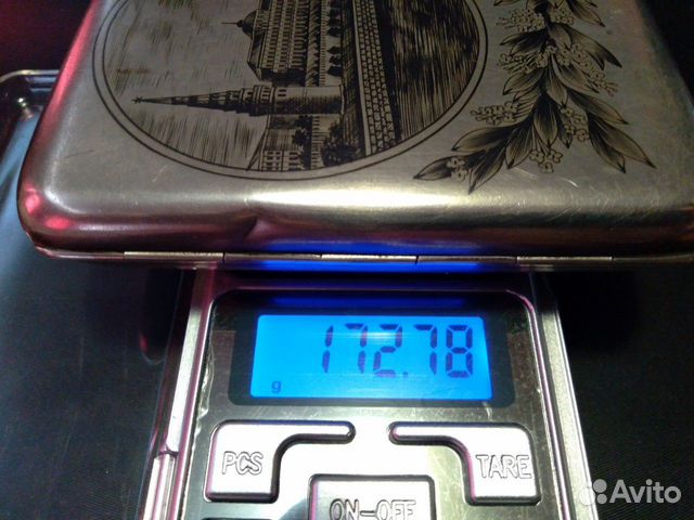 Портсигар серебряный ''Московский Кремль'' - СССР