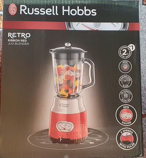 Блендер Russell Hobbs Retro Jug Blender красный