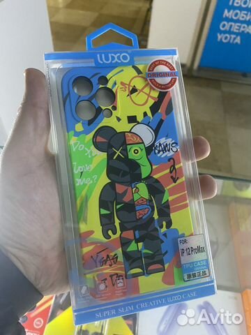 Чехол Luxo kaws Apple iPhone 12 Pro Max светящийся