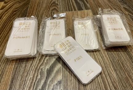 Чехол прозрачный iPhone 11, 13, 14, 15, 15 pro max