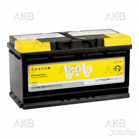 Аккумулятор автомобильный Topla EFB Stop-n-Go 90R