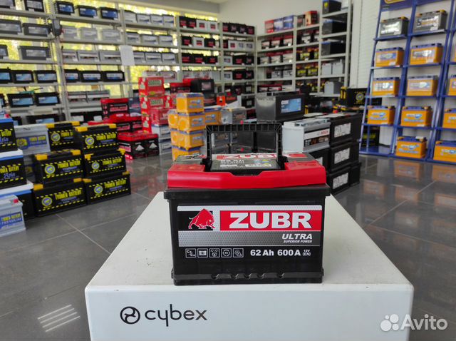 Аккумулятор 62Ач 600А Zubr (Exide) Ultra низкий оп