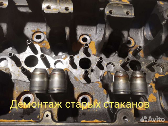 Замена стакана форсунки cummins QSX15 QSM11