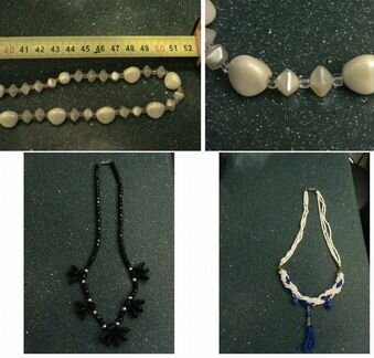 Бусы Чешская бижутерия винтаж 3 вида