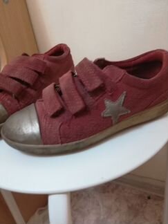 Красные ботинки туфли Экко ecco