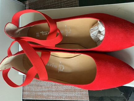 Туфли замшевые, новые, 38 размер Tamaris