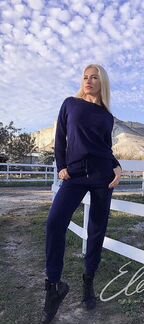 Спортивный кашемировый костюм Christian Dior M-L