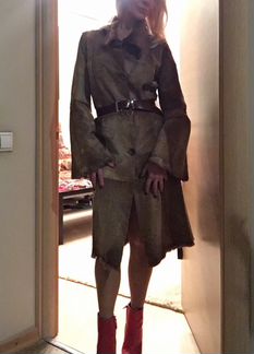 Пальто из меха козлика