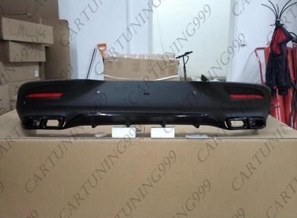 Диффузор и насадки 63 AMG Mercedes GLE Coupe черны