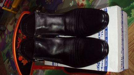 Кожанные демесезонные мужские ботинки