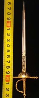 Испанская шпага (миниатюра), 18 см, Испания