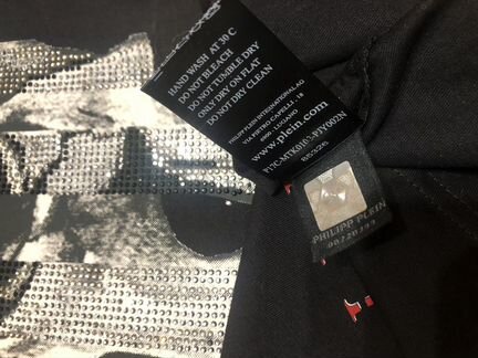 Philipp Plein Футболка оригинал череп стразы