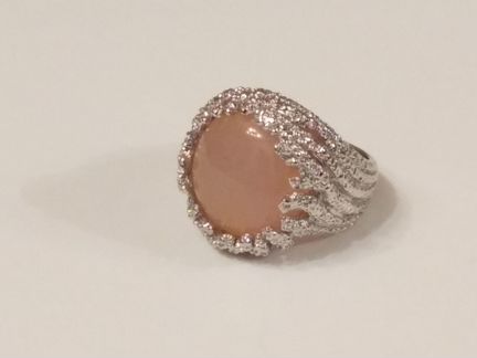 Кольцо Orange Chalcedony