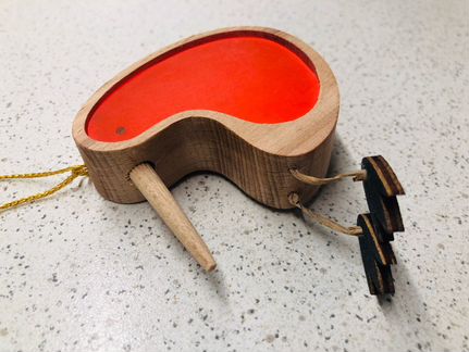 Деревянный ночник Киви, новый детский