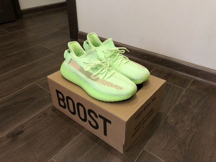 Adidas Yeezy Boost 350v2 8UK салатовые