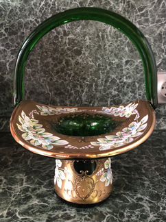 Ваза корзинка Bohemia