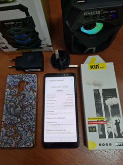 Samsung Galaxy A8+plus 2018 32Gb+Колонка Новая