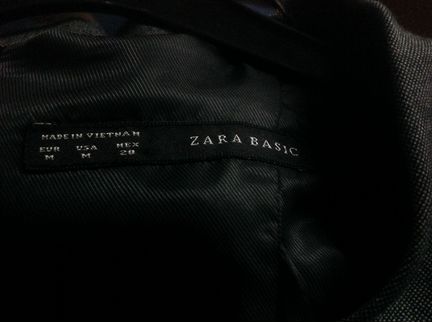 Офисное платье с баской Zara 42-44