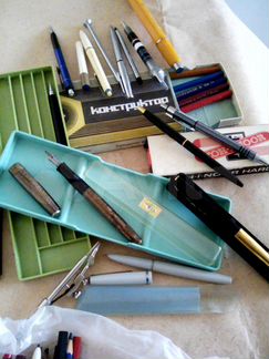 Ручки карандаши пенал канцелярия СССР