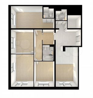 4-к квартира, 117 м², 10/22 эт.