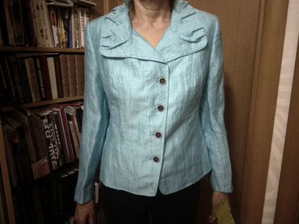 Новый жакет бирюзовый, р.44-46