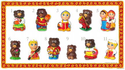 Серии игрушек. Шоколадные яйца Ландрин