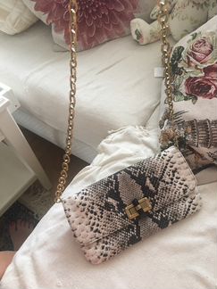 Клатч с принтом змеи от lanvin оригинал