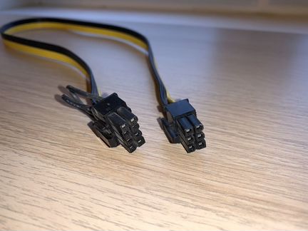 Кабель 6+2 pin 6 pin