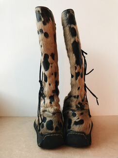 Детские меховые сапоги из пони