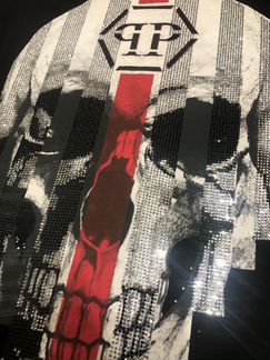 Philipp Plein Футболка оригинал череп стразы