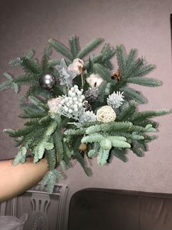 Букет новогодний из лапника датской пихты